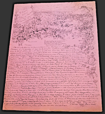 1883 BON BOCK - 9th year 100th dinner - invitation