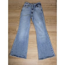 Levi's 70s High Flare Jeans Women's W26 L30 Light Wash Bootcut Retro