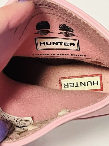 Hunter Classic Toddler Girls Kids Size 6 Rubber Rain Boots Light Pink Pull On - Picture 11 of 15