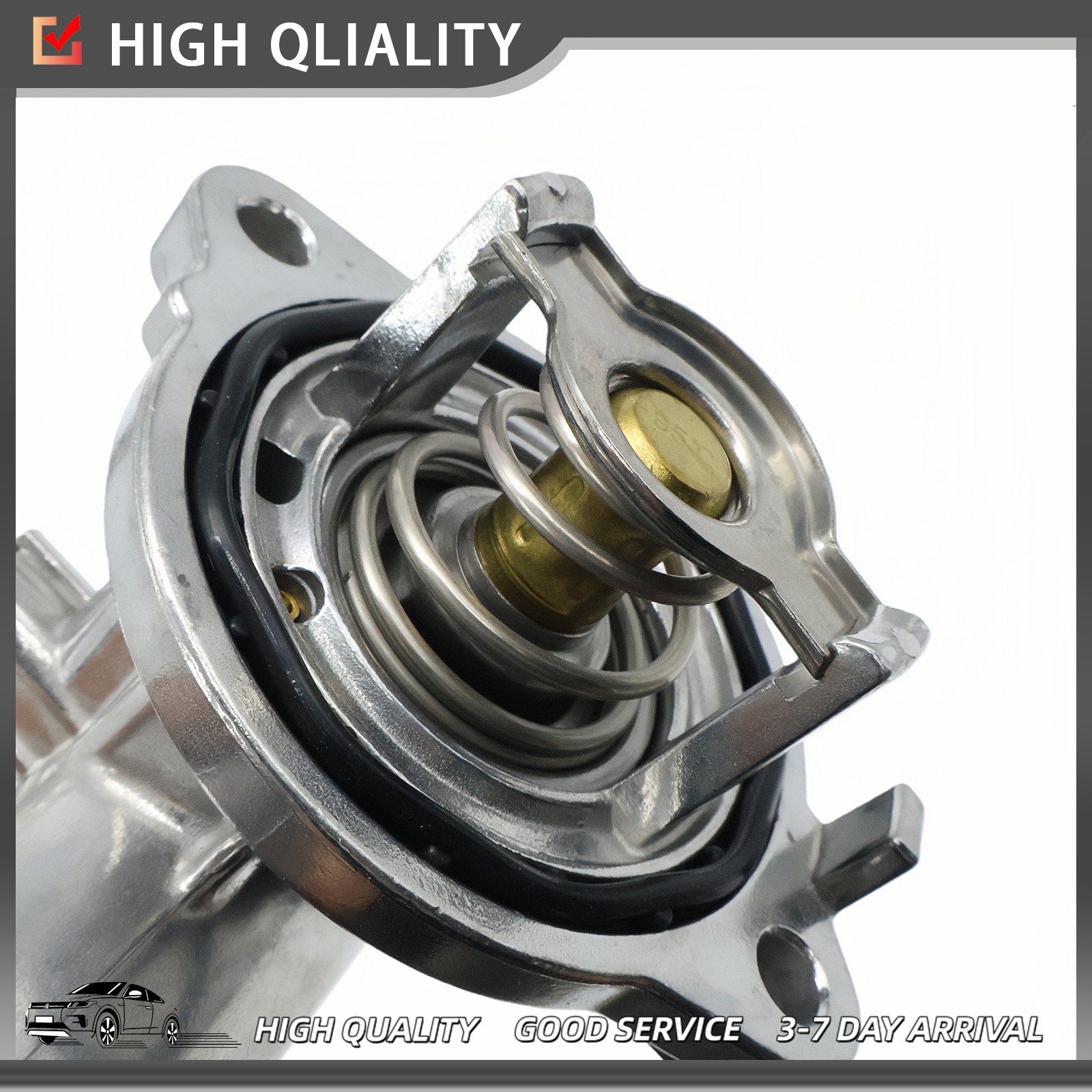 New Water Pump 297912 299667+Thermostat 330424 For Maserati President V6 3.0T