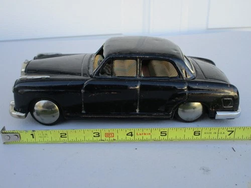 Vintage Japan Tin Litho Bandai Mercedes Benz Friction Car
