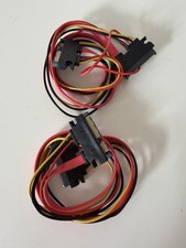 2x SATA Power Splitter Cable 15 Pin Male to Dual Female HDD SSD PSU