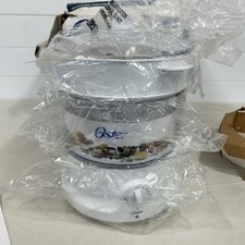 Oster 8 cuartos de galón vaporera de alimentos olla arrocera 4714 verduras carne mariscos arroz caja desgaste