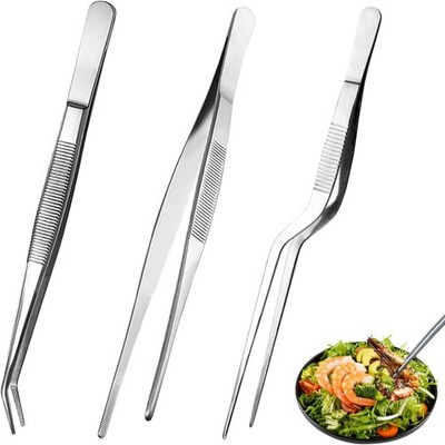 Küche Kochpinzette Kulinarisch, 3 Stück ca.16 cm Set Edelstahl