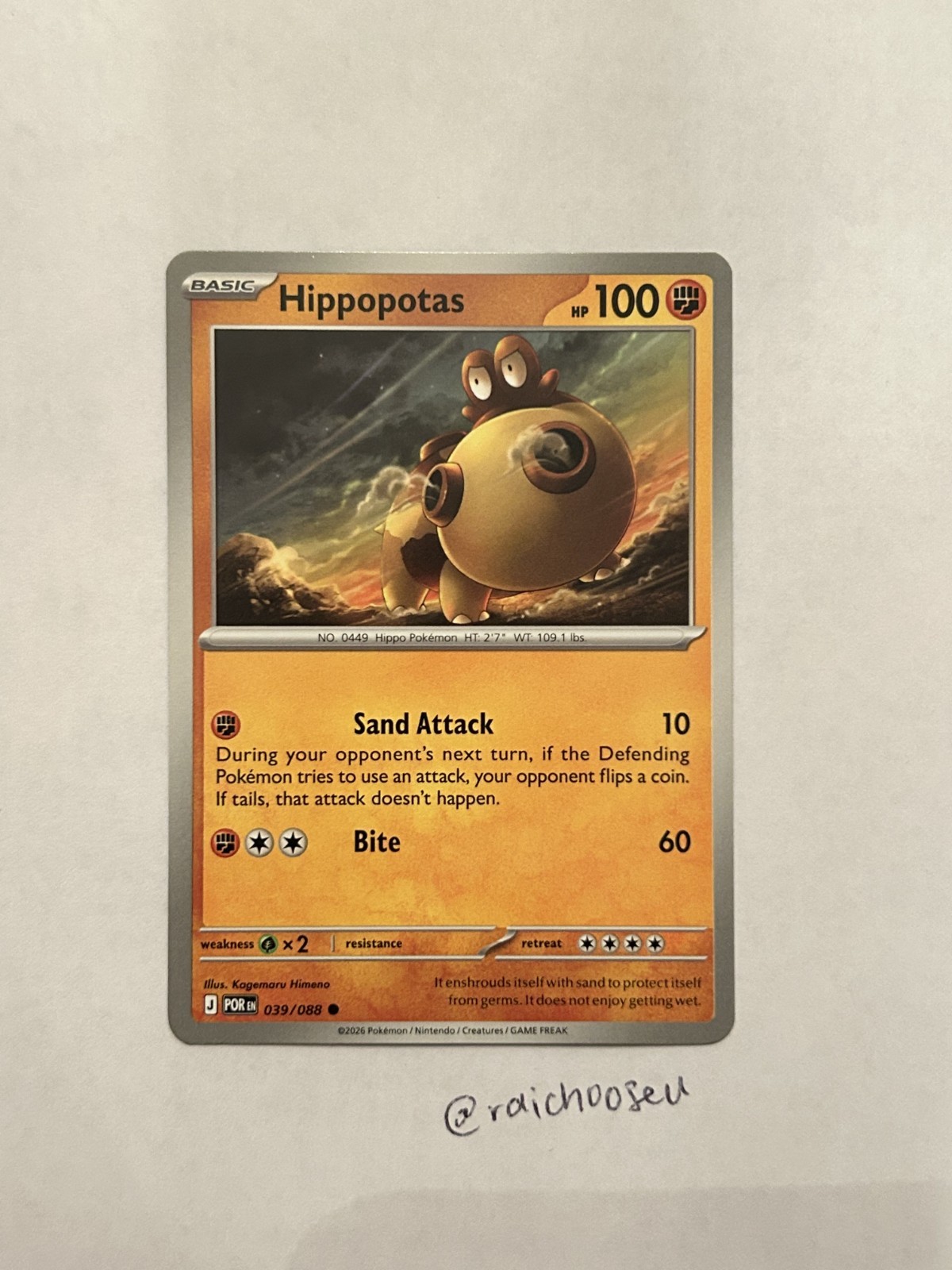 Hippopotas 039/088 Me03: Perfect Order Regular