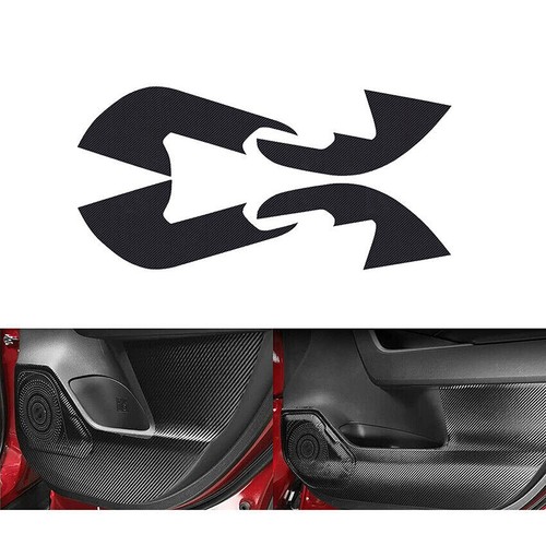 For Toyota RAV4 2019-2025 Carbon fiber PU Door Anti-Kick Panel Guard Cover Trim - Foto 1 di 6