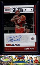 2021-22 Hoops #GS-RDV Ricky Davis Great SIGnificance Cleveland Cavaliers