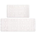 Anti Fatigue Kitchen Mats for Floor 2 Piece Set, Waterproof & Non-Skid Boho K...