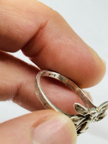 Vintage silver fairy ring UK size M - Bild 6 von 7