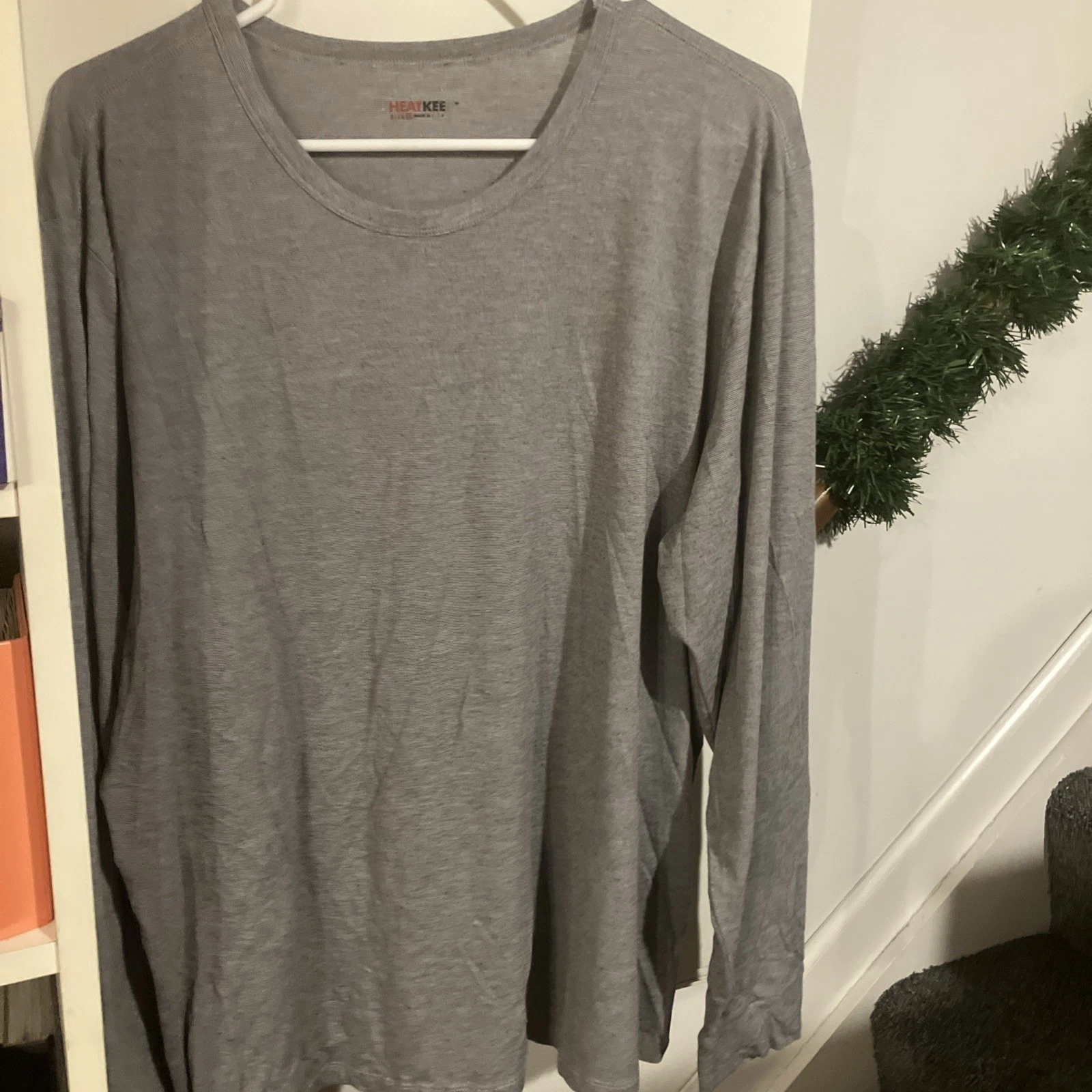 Adult Unisex Grey Heat Keep XXL Long Underwear Soft Shirt