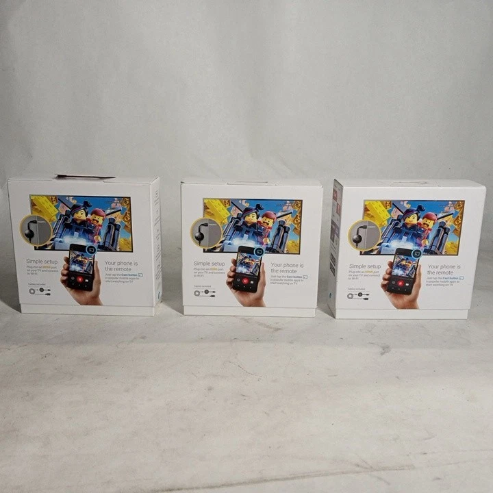 Lot of 3 Chromecast brand-new, unused, unopened, item in its original packaging - Image 2 of 3