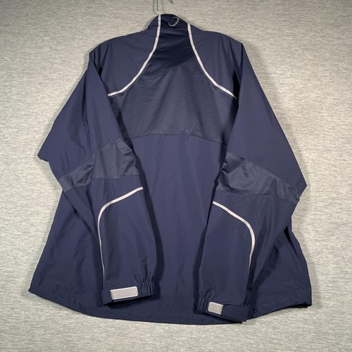 Zero Restriction Jacket Mens XL Navy Golf Windbreaker Full Zip Reflective P Logo - Picture 10 of 12