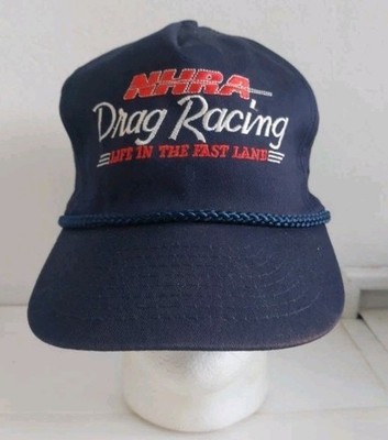 Vintage NHRA Hat Cap Snap Back Drag Racing Sports Specialties Mens 90s