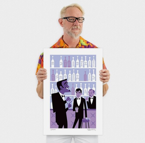 Shag Swingin Lingo II Art Print Rat Pack 26x18 83/200 Sammy Davis Jr Dean Martin