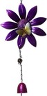 Wind Bell Purple Flower with A Little Butterfly