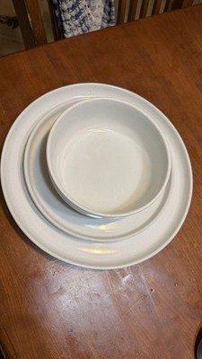 12pc Famwaire Stone Dishes Set for 4 Ceramic Stone Plates