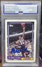 Magic Johnson 1992-93 Topps Signed/Autographed Card #54 PSA/DNA Certified