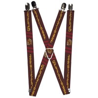 `Suspenders - 1.0`` - Gryffindor Badge/2-Stripe Burgundy/Red (Us Import) Acc Neu