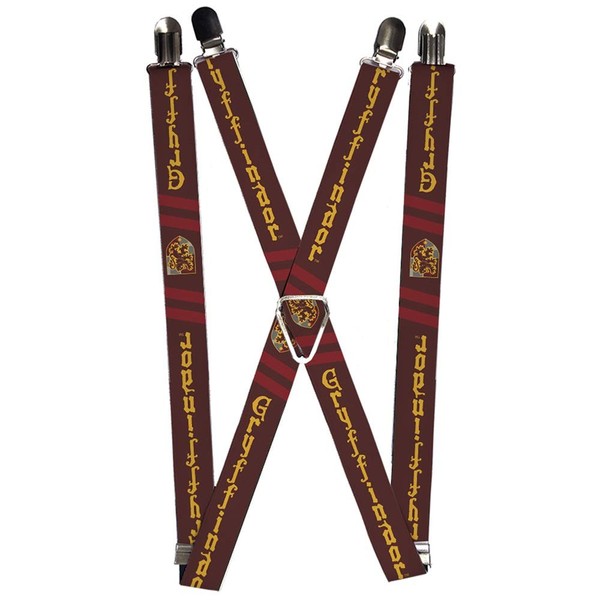 `Suspenders - 1.0`` - Gryffindor Badge/2-Stripe Burgundy/Red (Us Import) Acc Neu-image