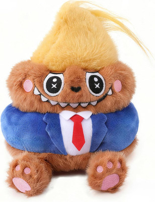 Funny Ugly Cute Plush Dog Toy, Poop Emoji Shape Wobble Pet Toy with Sound, Hilar