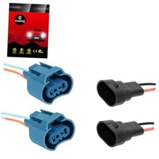 9005 HB3 H10 9145 Pigtail Harness, 2-Set 4" Wire for Headlight Fog Light