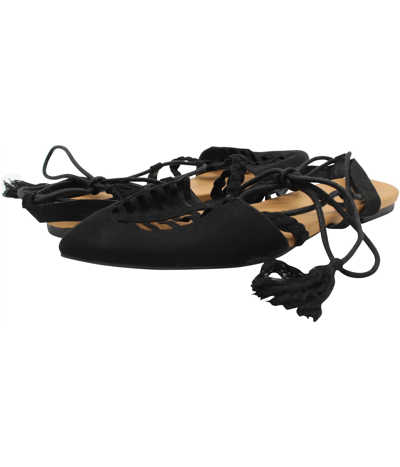 Женские балетки American Eagle на ремешках с разноцветной текстурой, черные, 9 2A(N) US