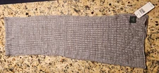 Knitted Acrylic V. Fraas Scarf - Taupe - 72 x 12 inches