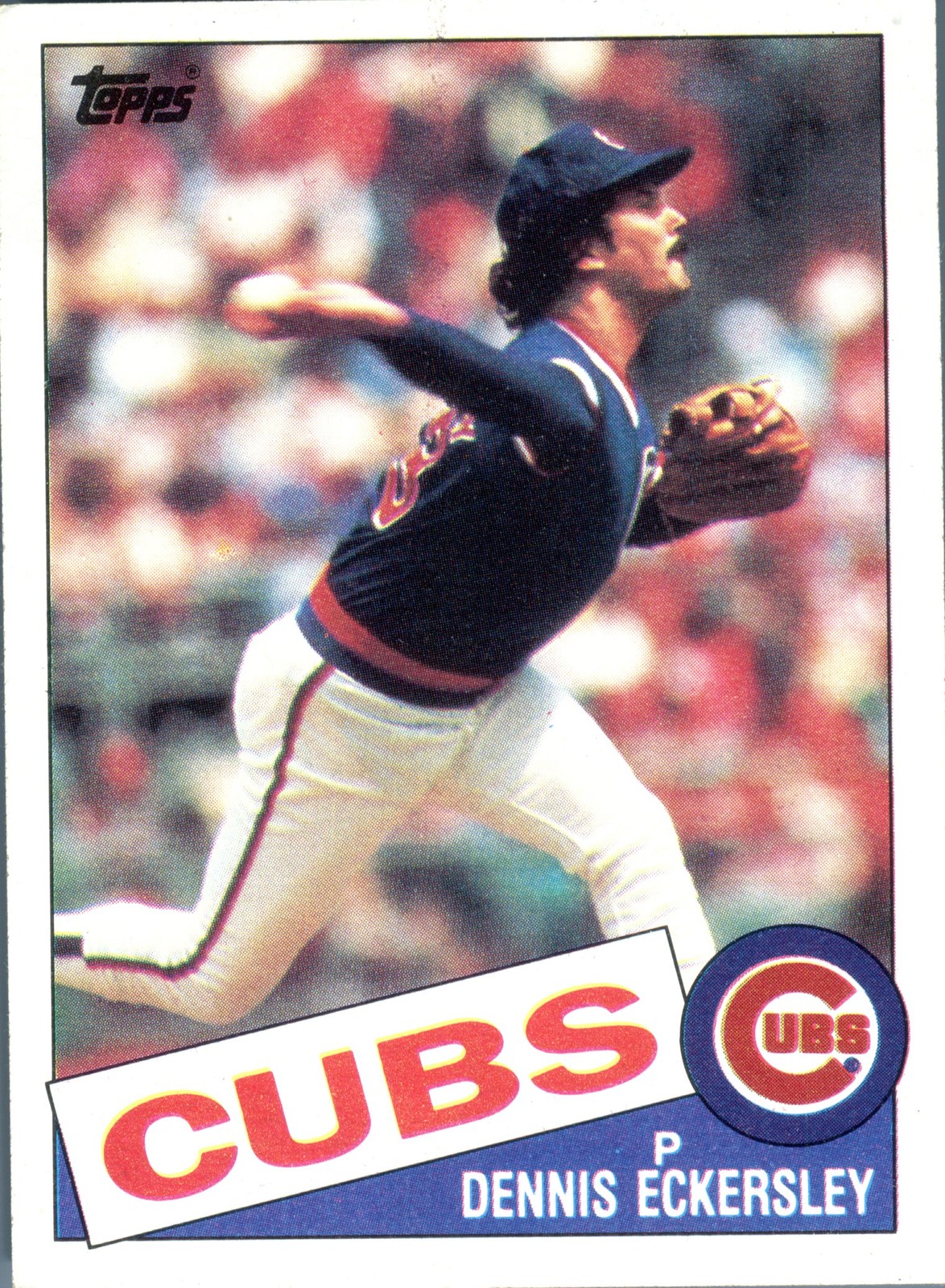 1985 Topps Dennis Eckersley #163 Chicago Cubs P Hall of Fame HOF MLB Baseball...