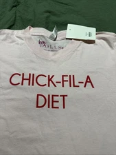 New Chick-fil-a DIET Pink Tshirt Women’s Funny Top Shirt Hey Dolls Brand Gift