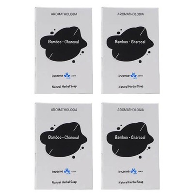 Bamboo Charcoal Soap 75g Each : 4 Packs