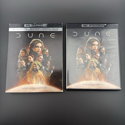 Dune 4K Ultra HD Blu-ray 2021 w/ Slipcover 2 Disc Tested Working