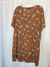 Boohoo Leopard Print Dress with Green Detail