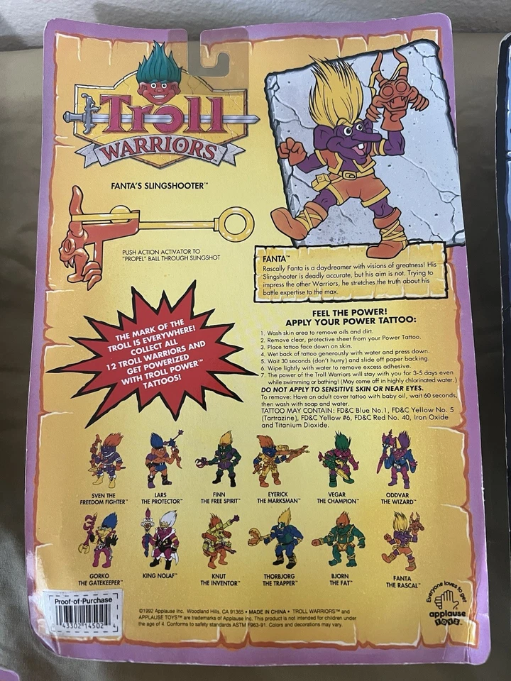 Nuevas figuras de acción Tyco 1992 Troll Warriors vintage  Foto 3 de 4
