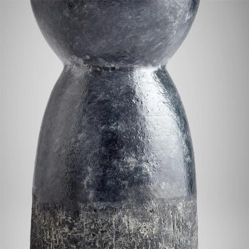 Candleholder Candlestick CYAN DESIGN ESCALANTE Rustic Large Black Cerami - Picture 4 of 4