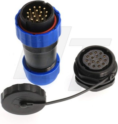 HangTon HE29 Plug Panel Socket Power Waterproof IP68 Connector 38 Size: 16 pin