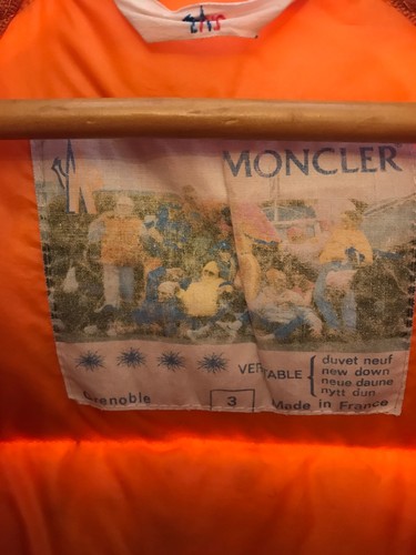 Piumino Moncler Grenoble "3" Vintage con Fumetto 80 Paninaro Large Smanicabile - Imagen 2 de 11