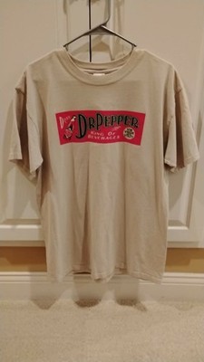 Vintage 2006 Dr Pepper T-Shirt Size Large King of Beverages Vim Vigor Vitality