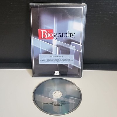 Biography: Thomas Edison, DVD, A&E DVD Archives, History- Ftee Shipping!