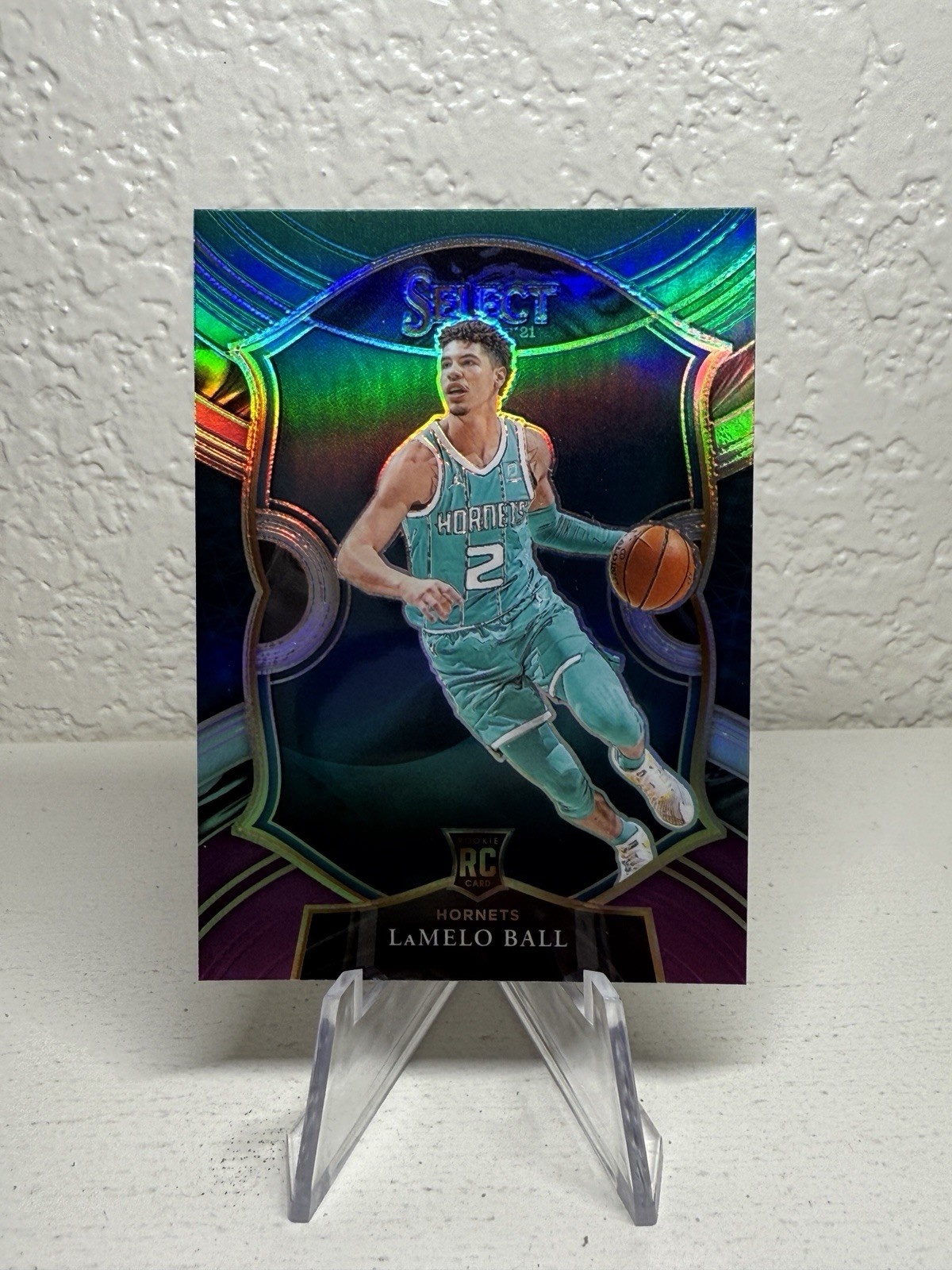 LAMELO BALL 2020-21 SELECT CONCOURSE ROOKIE GREEN WHITE PURPLE RC