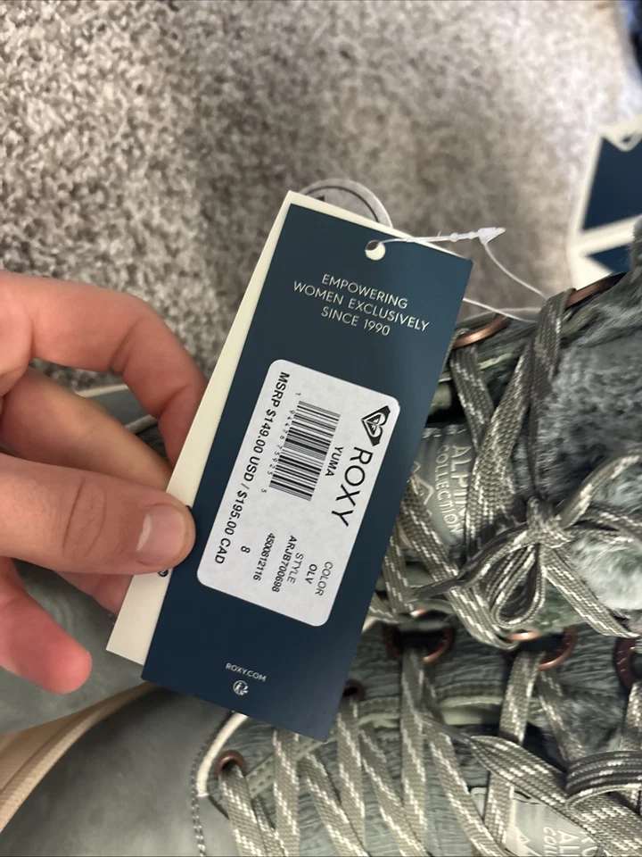 Botas para mujer Roxy Yuma Alpine de piel sintética de cuero NUEVAS (150$ botas por 98$) Foto 3 de 4