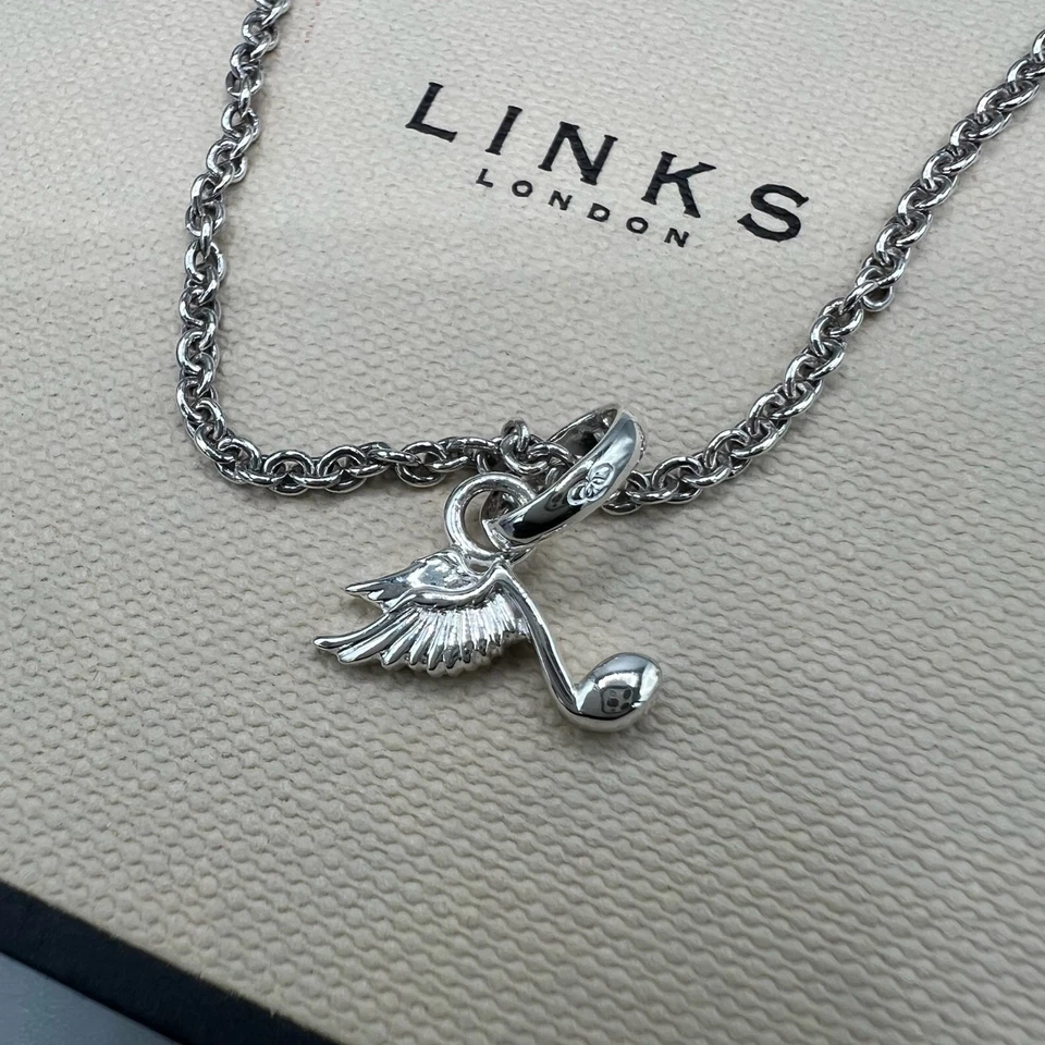 Links of London Silver T-Bar Bracelet with Winged Melody Charm - Image 2 of 4