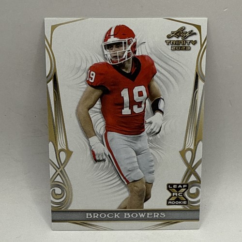2023 Leaf Trinity Series Brock Bowers Rookie Card #97 RC RAIDERS LV