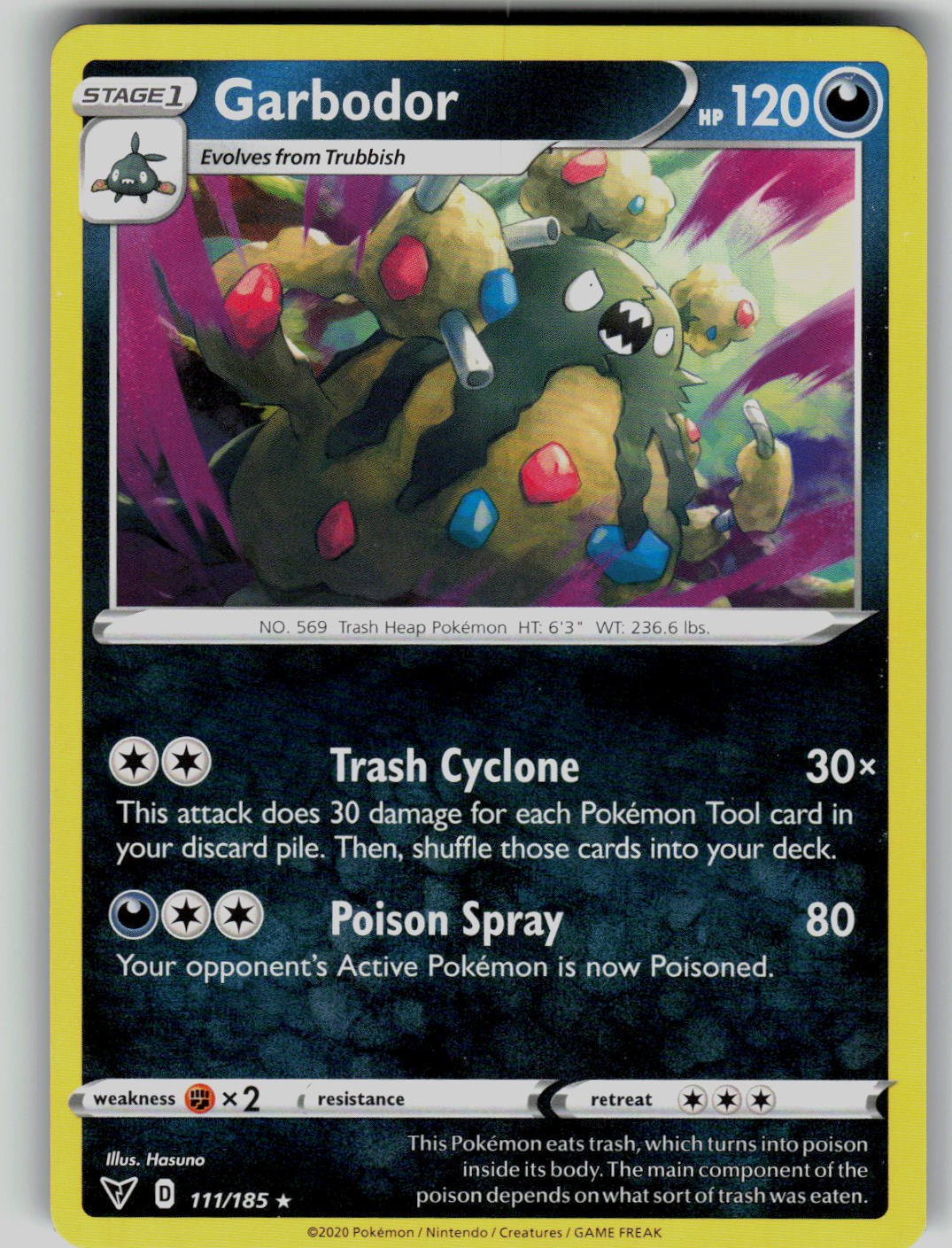 Garbodor 111/185 Vivid Voltage Pokemon Rare