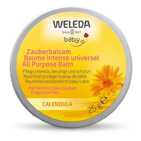 Weleda Baby All Purpose Balm Calendula Fragrance Free Travel 25 g | Organic sunflower & avocado oils, Cocoa butter, Candelilla & carnauba waxes, Fragrance-free, Midwife recommended - Image 4