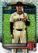 2025 Bowman Chrome #BCP-237 Djean Macares Prospects Mojo