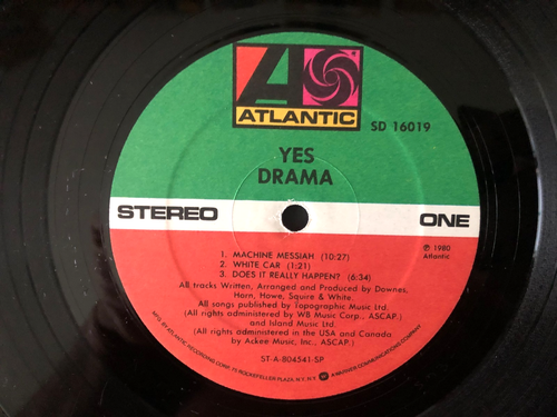 Yes DRAMA Original 1980 Atlantic Gatefold VG+/VG - Picture 2 of 6