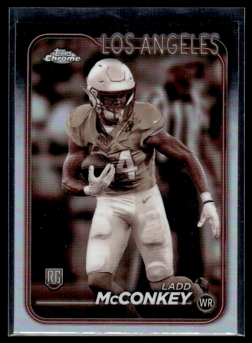 2024 Topps Chrome Sepia Refractor Ladd McConkey Rookie Los Angeles Chargers #212