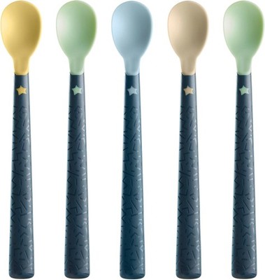 Tommee Tippee 44719610 Soft Tea Spoon with Long Non-Slip Handle, Extra Soft, fro