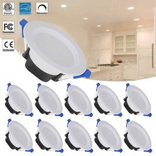 10 Pack 7W LED Ceiling Light Dimmable Downlight Panel Light Spotlight 85-265V