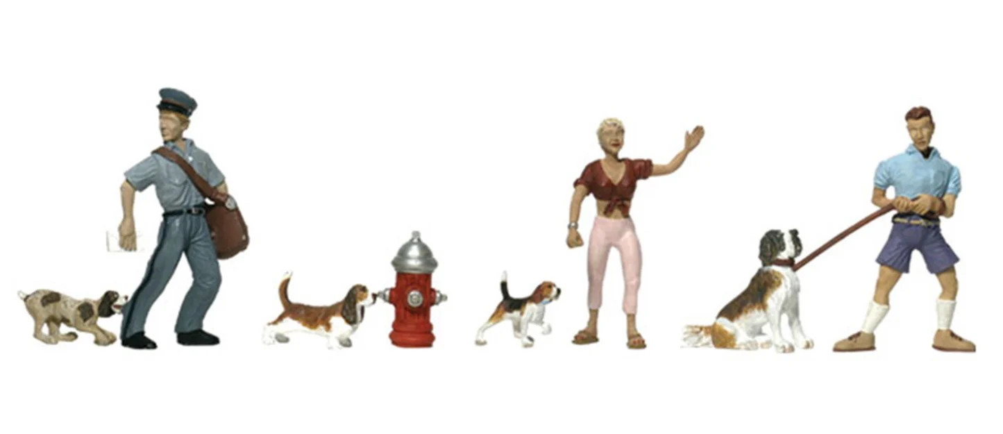 Woodland Scenics WA1827 A1827 Scenic Accents - People and Pets - HO Scale